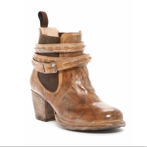 Bed | Stu Lorn Rustic Leather Ankle Boot 6.5 New - Picture 4 of 8